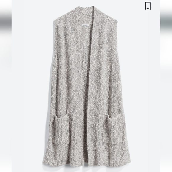 Kensie Sweaters - Kensie sleeveless duster cardigan w 2 front pockets
